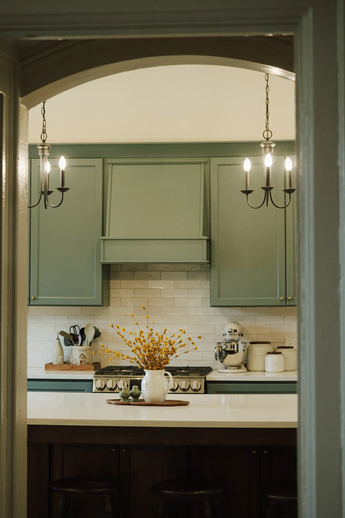Kitchen Through The Arch